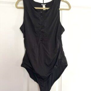 SZL ANDIE SWIM MALIBU HIGH NECK PLUNGING SNAP FRONT ONE PIECE SUIT  - USED